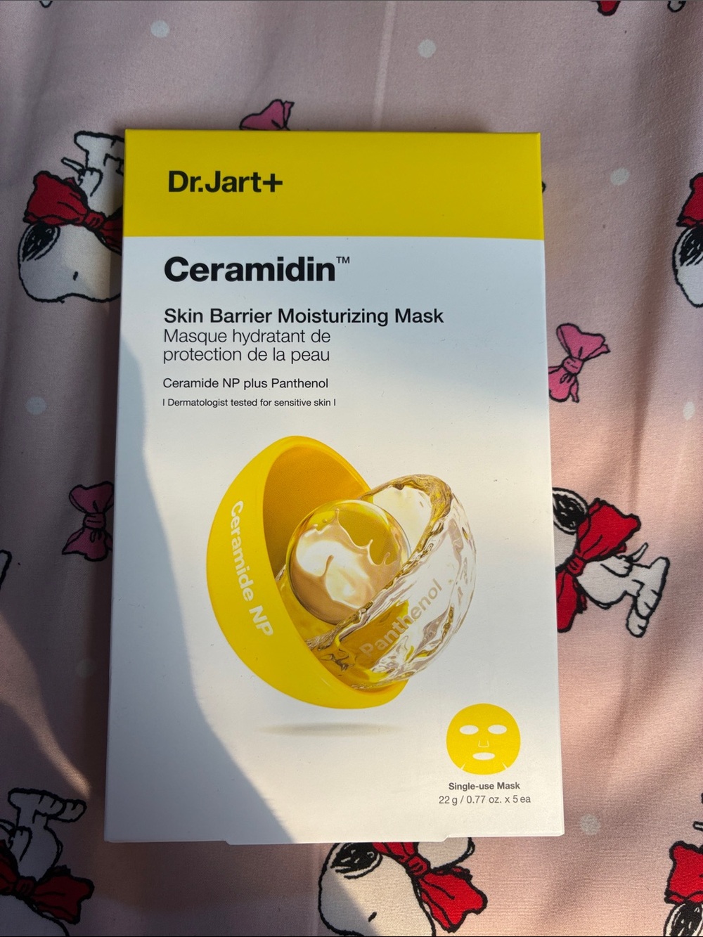 Dr Jart+ Ceramidin skin barrier moisturizing mask 5 sheet masks exp 202701